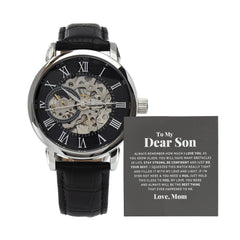 To My Dear Son Always Remember I Love You – Openwork Watch | Gift for Son