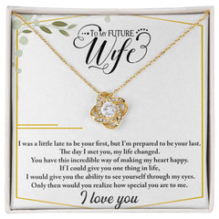 Future Wife – Love Knot Necklace | Romantic Engagement Gift for Her