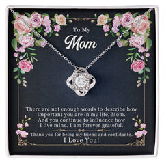 Forever Grateful – Love Knot Necklace | Heartfelt Thank You Gift for Her