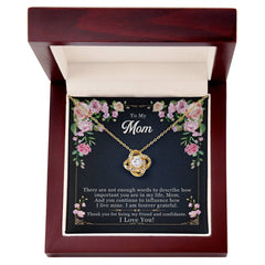 Forever Grateful – Love Knot Necklace | Heartfelt Thank You Gift for Her