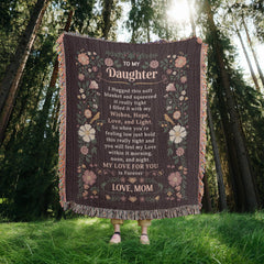 To My Daughter – Personalized Woven Heirloom Blanket | Heartfelt Gift for Daughter