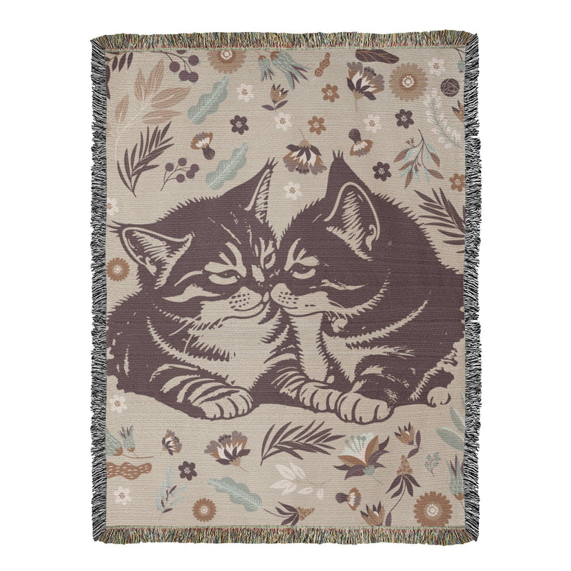 Cat Lovers Heirloom Woven Blanket – Personalized Gift for Cat Moms & Cat Dads